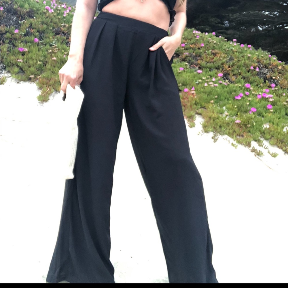 NWT Black strapless top and pants set - Picture 6 of 7